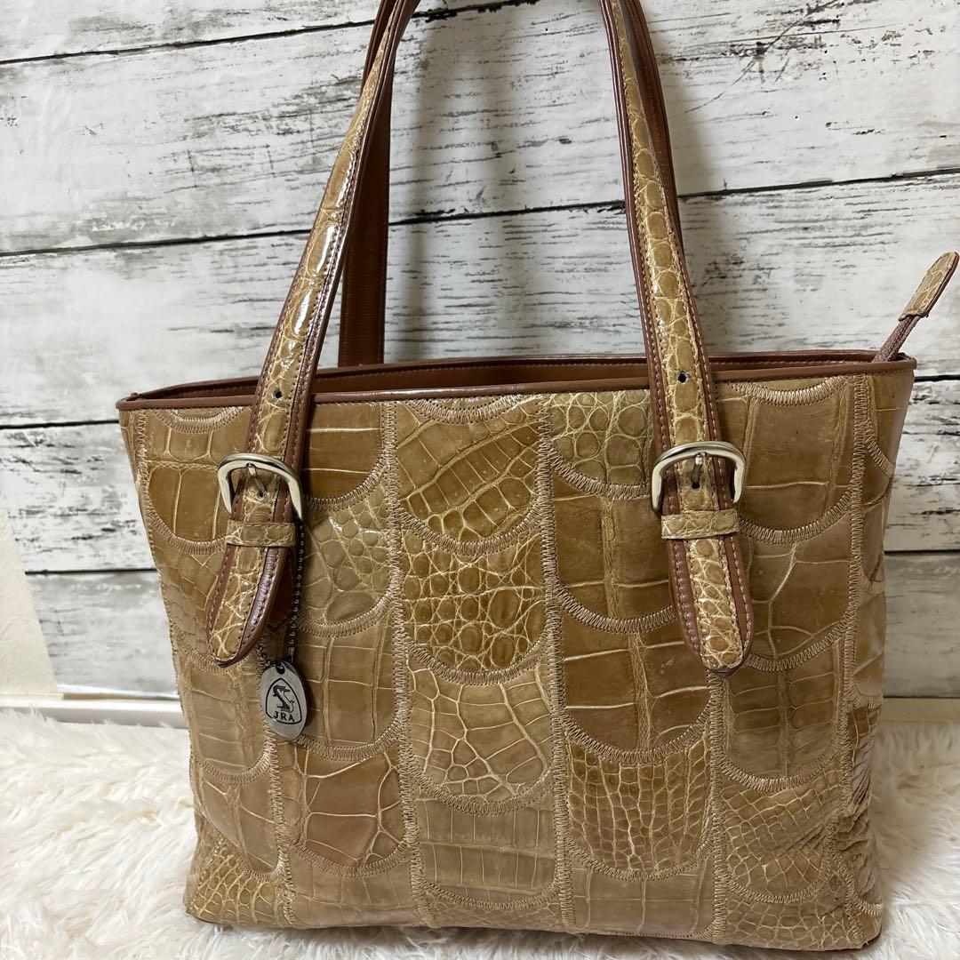 希少✨ JRA認定 ハンドバッグ トートバッグ クロコダイル - メルカリ