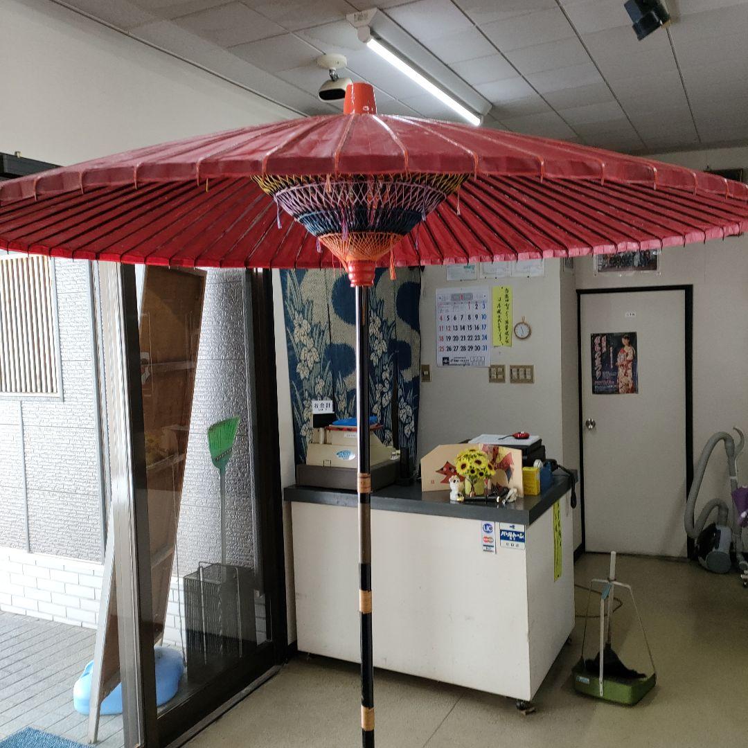 野点用赤傘中サイズ3尺径167cm高さ230cmスタンドは別売り - メルカリ