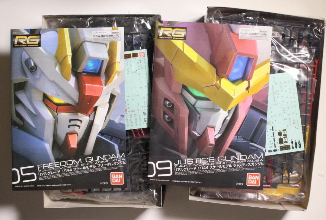 RG 1/144 機動戦士ガンダムSEED 5個セット フリーダム ジャスティス