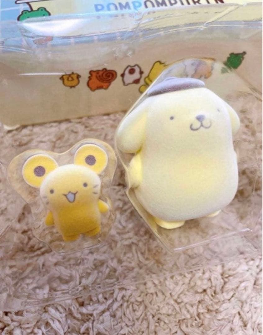 激レア！廃盤品　サンリオ　ポムポムプリン フロッキーマスコットセット　フィギュア