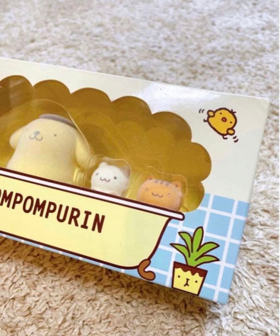 激レア！廃盤品　サンリオ　ポムポムプリン フロッキーマスコットセット　フィギュア