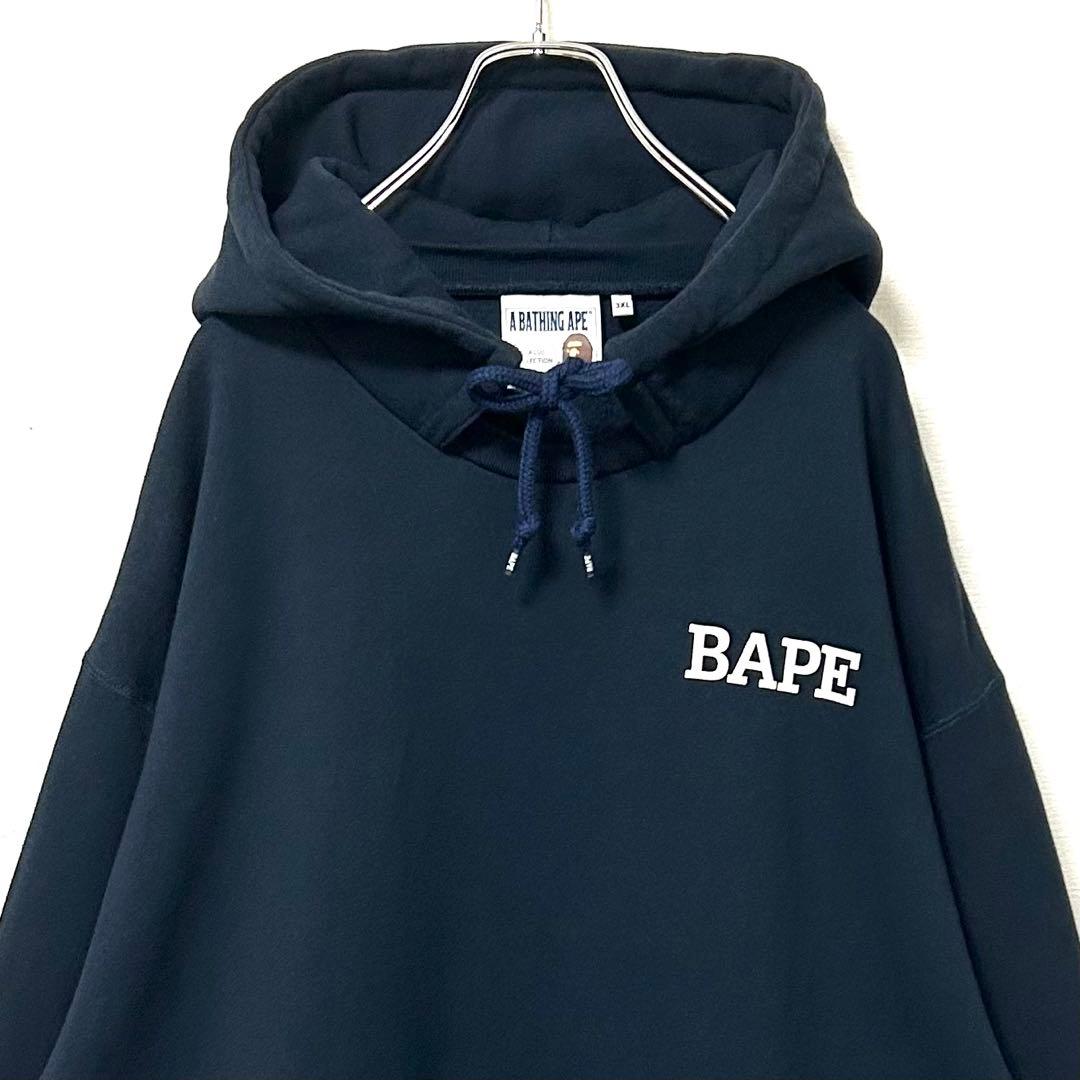【3XL】APEアベイシングエイプ　リラックスフィットフーディー　後付けパーカー