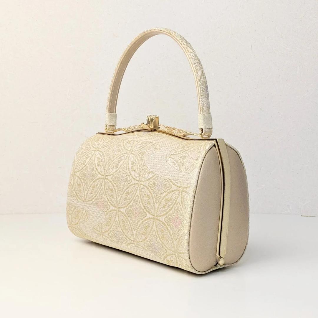 紗織ブランド 草履 バッグ セット 帯地 ゴールド フォーマル LLサイズ H5