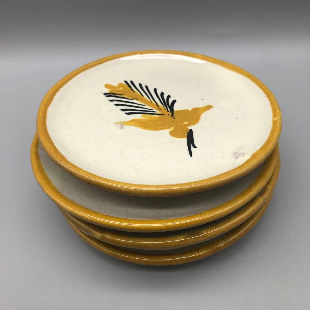 メキシコプエブラタラベラ焼ビンテージ陶器伝統工芸バード鳥カップ