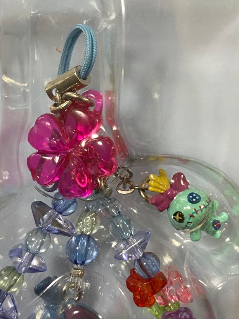 スティッチ リロ&スティッチ ストラップ　サーフィン　ディズニーリゾート　ビーズ