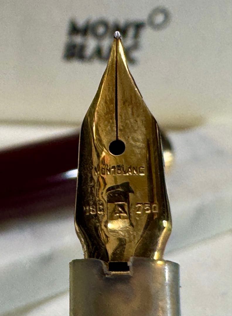 【美品】モンブラン万年筆 No12 1960s ペン先18c 750 ボルドー