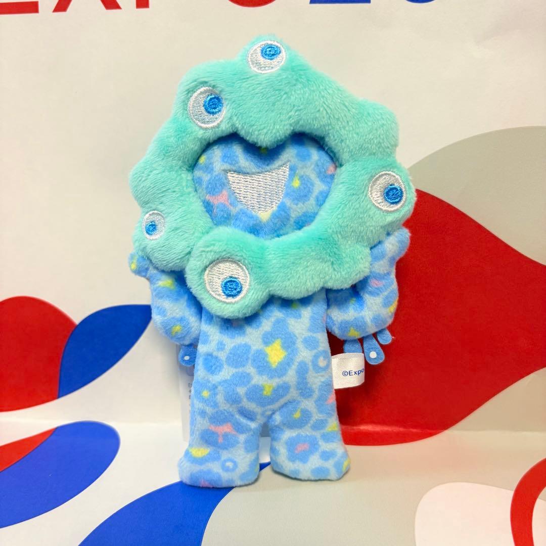 万博会場限定 ミャクミャク 豹柄 アニマル柄 ブルー 立体小銭入れ 完売