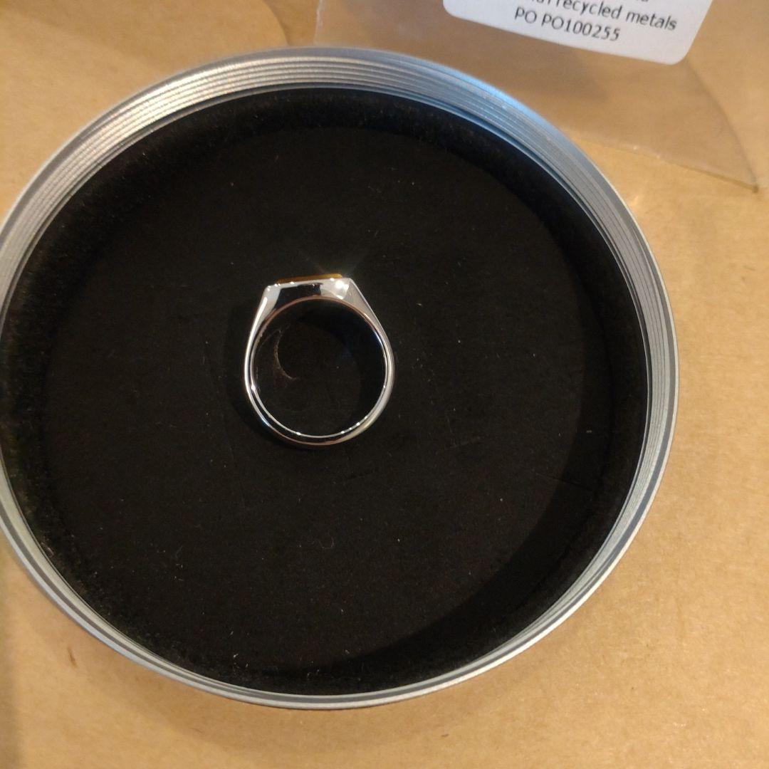 トムウッ ドタイガーアイ スクエアリング 46号（日本サイズ6号）ユニセックス