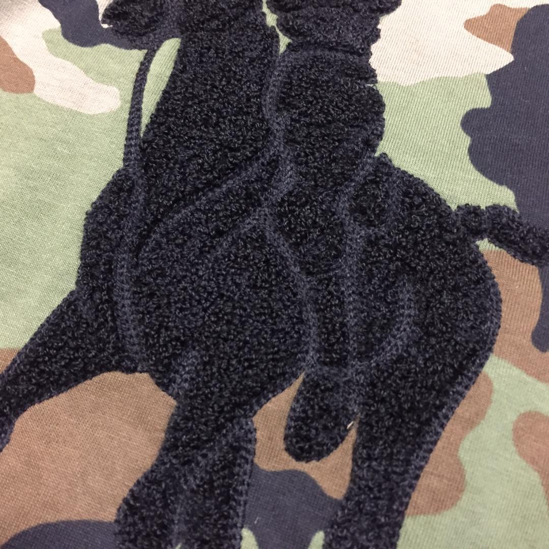 新品正規 Ｍ ポロ ラルフローレン ビッグポニー ダブルニット カモ パーカー