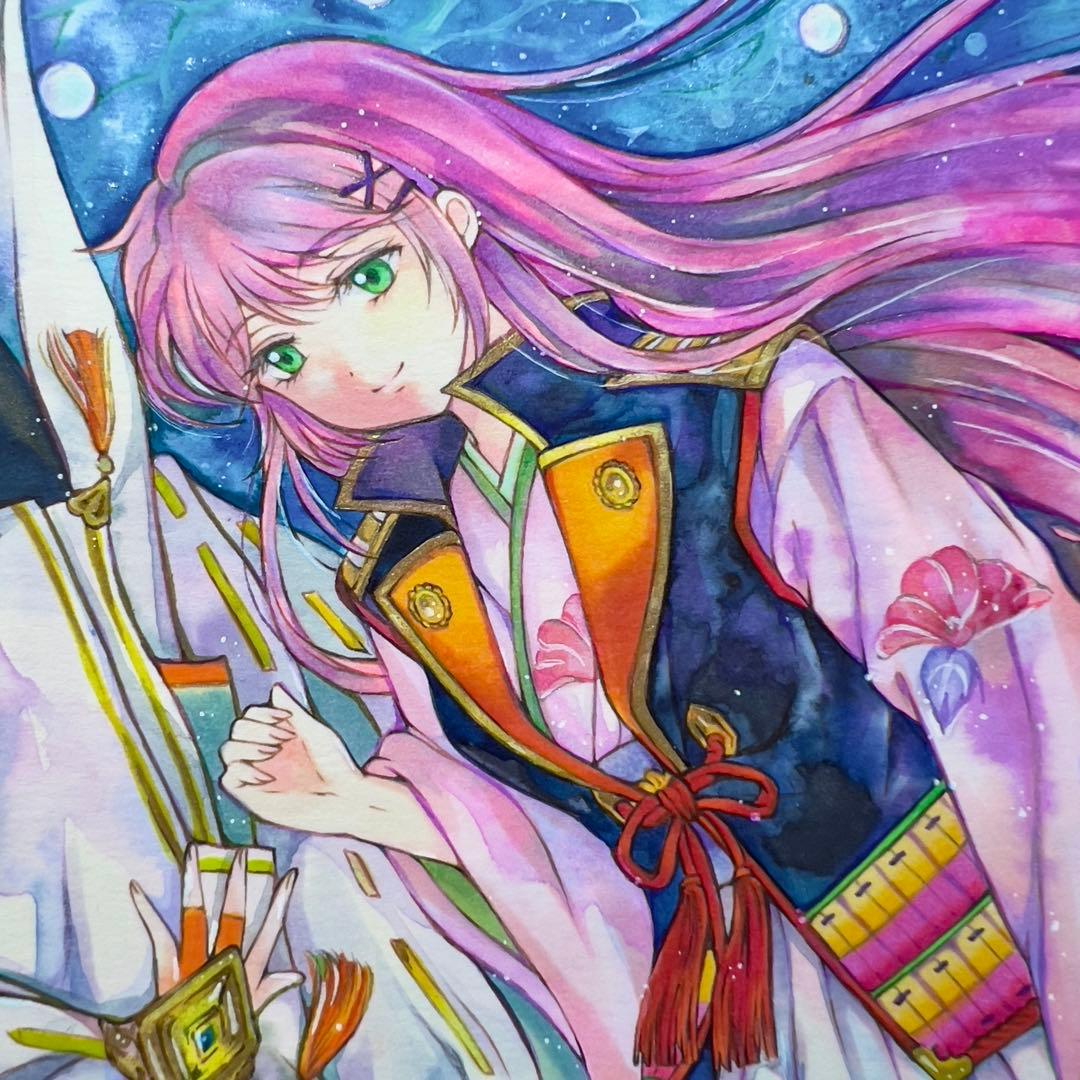 櫻様⭐︎手描きイラスト⭐︎オリジナル⭐︎原画⭐︎創作⭐︎アナログ