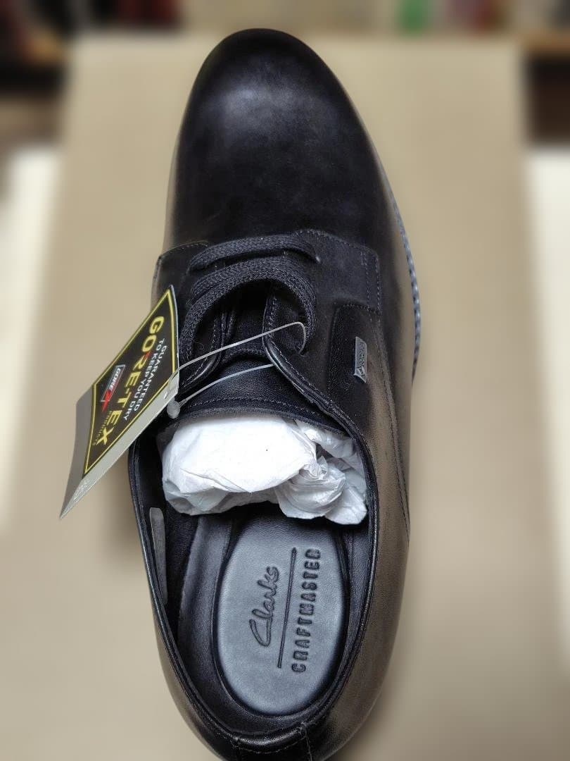 Clarks Ronnie Walk ブラックレザー メンズ UK7G 未使用