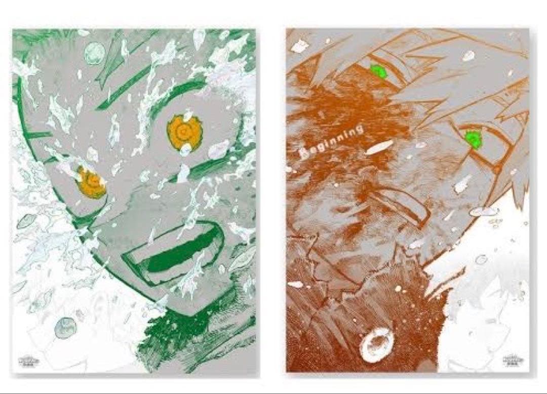 ヒロアカ 原画展 A2アートポスター 『The Beginning』 ２枚セット ヒロアカ 原画展 A2アートポスター2枚セット 【The Beginning】