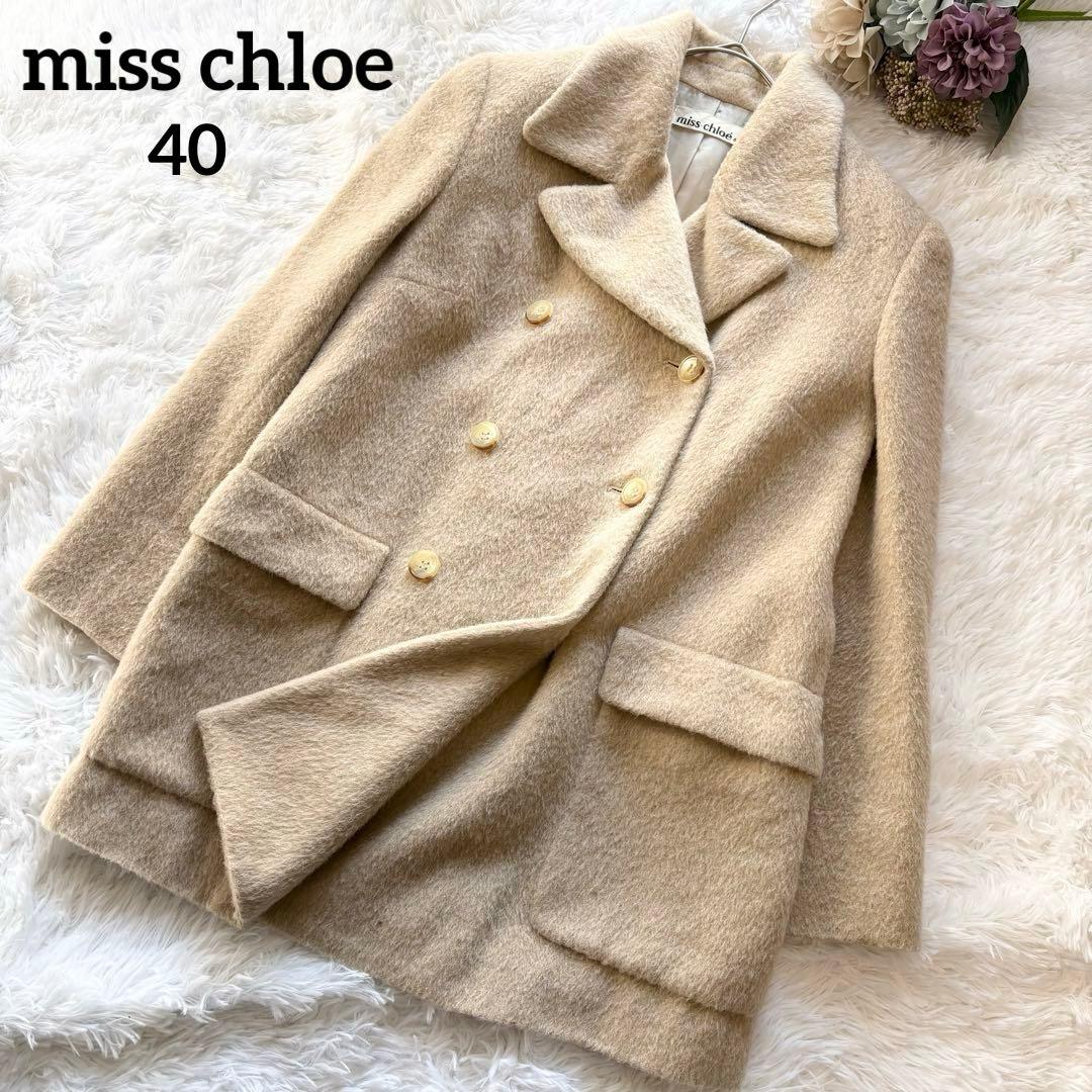 hue DAY TO EVENING ブラウン ウール コート フリーサイズ