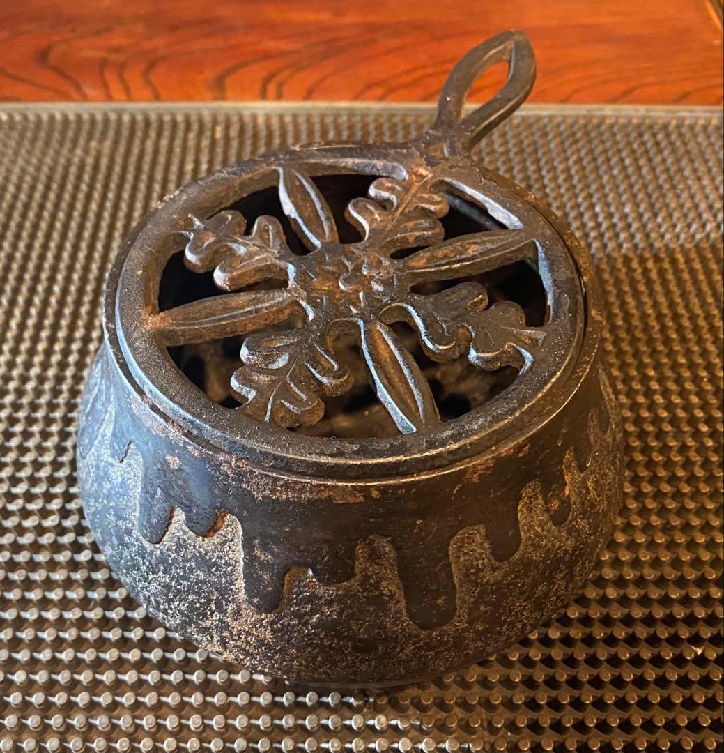 茶道具 金工師 清五郎 象嵌 釜道具 三件 揃 共箱 美品