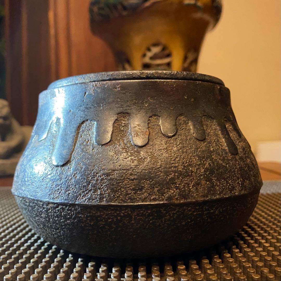 未使用品 南部秀山堂 佐藤 勝弘作 15型松文様 鉄瓶 南部鉄瓶 南部