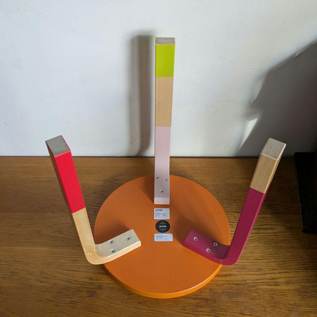 0547【希少】アルテック東京✕鈴木マサル スツール60 オレンジ