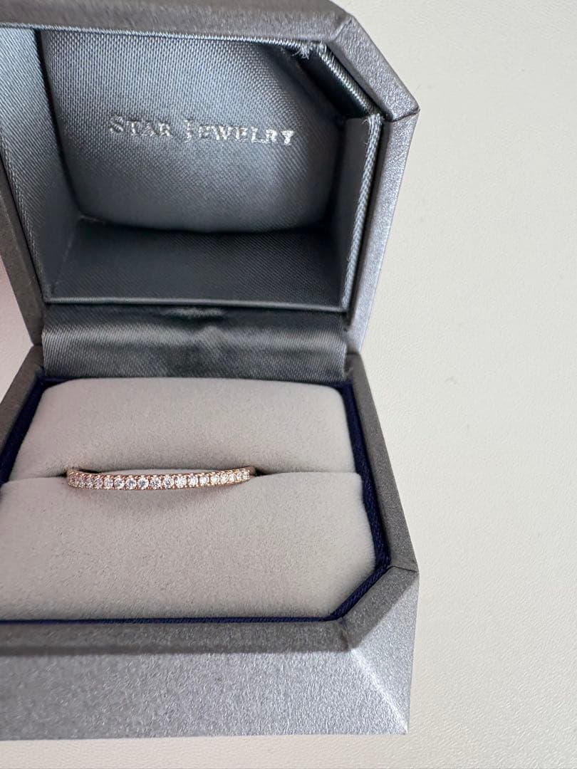 スタージュエリー 18Kローズダイヤリング保証書付き