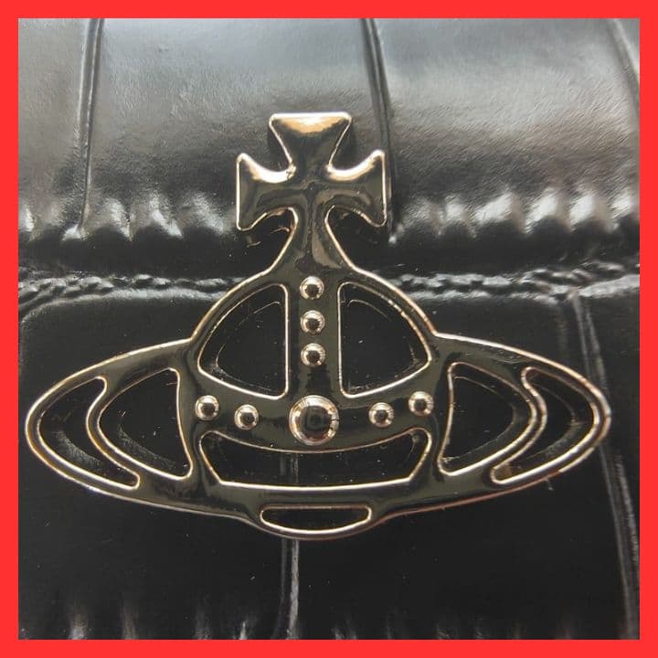 【新品未使用】ヴィヴィアンウエストウッド二つ折り財布　843VW594　ブラック