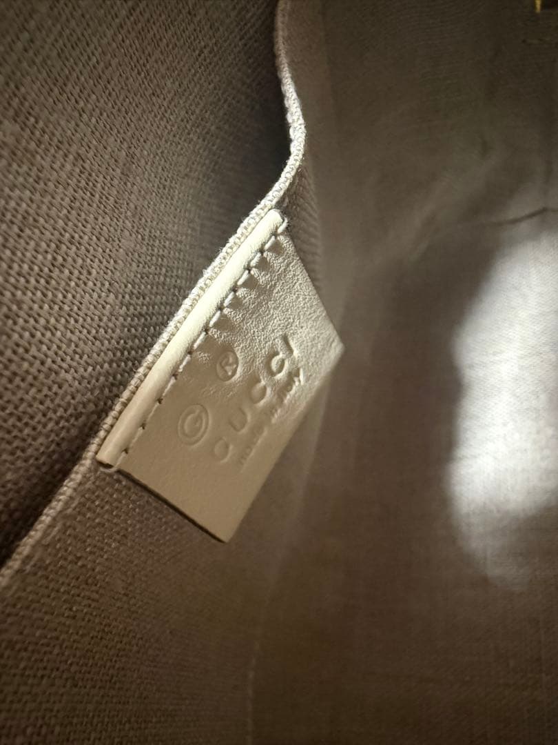 【極美品】GUCCI グッチ マイクロシマ 2wayバッグ アイボリー