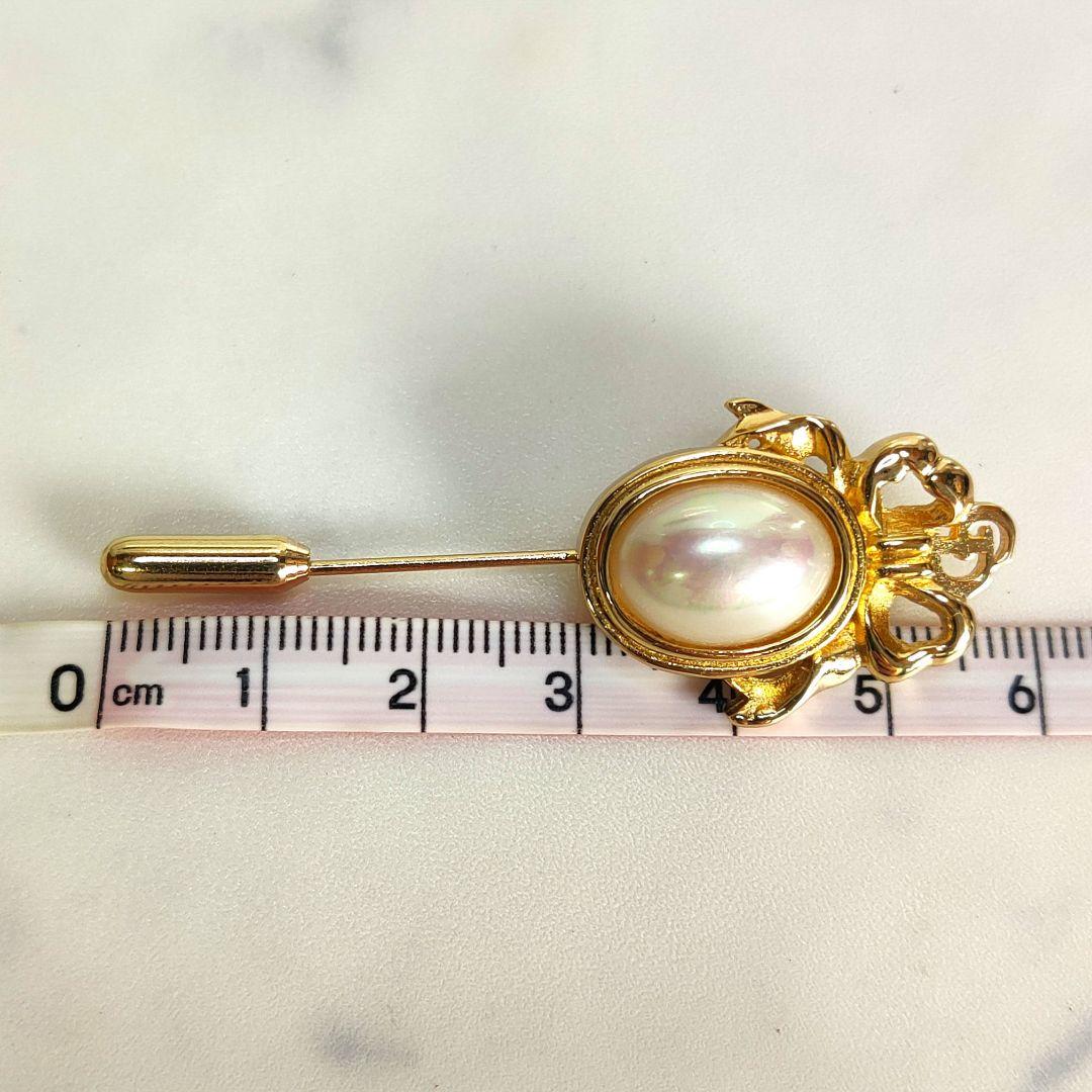 美品✨】クリスチャンディオール ピンブローチ パール CDロゴ ゴールド金具