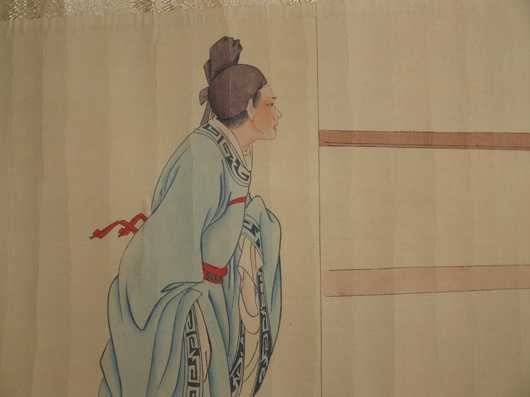 骨董市仕入れ品 中国唐時代の掛軸 激安骨董品 肉筆保証 BD418A8-2