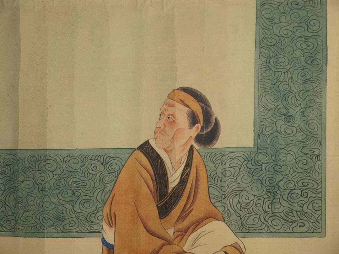 骨董市仕入れ品 中国唐時代の掛軸 激安骨董品 肉筆保証 BD418A8-2