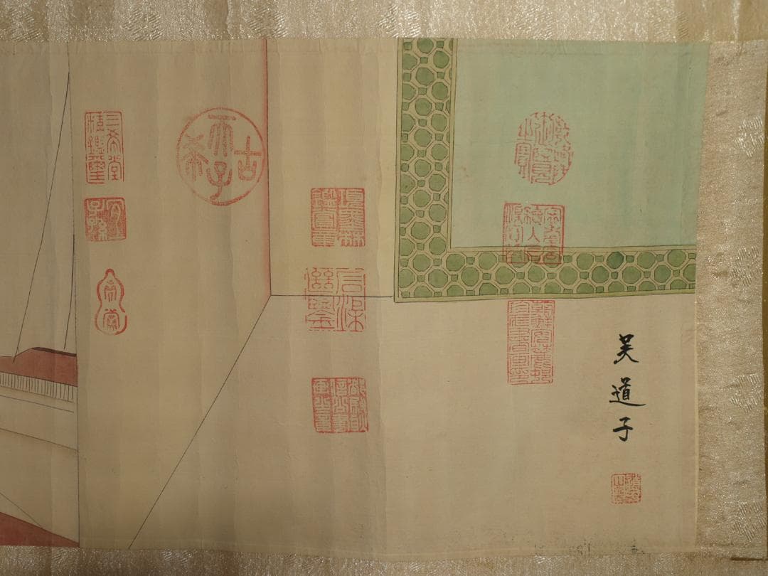 骨董市仕入れ品 中国唐時代の掛軸 激安骨董品 肉筆保証 BD418A8-2