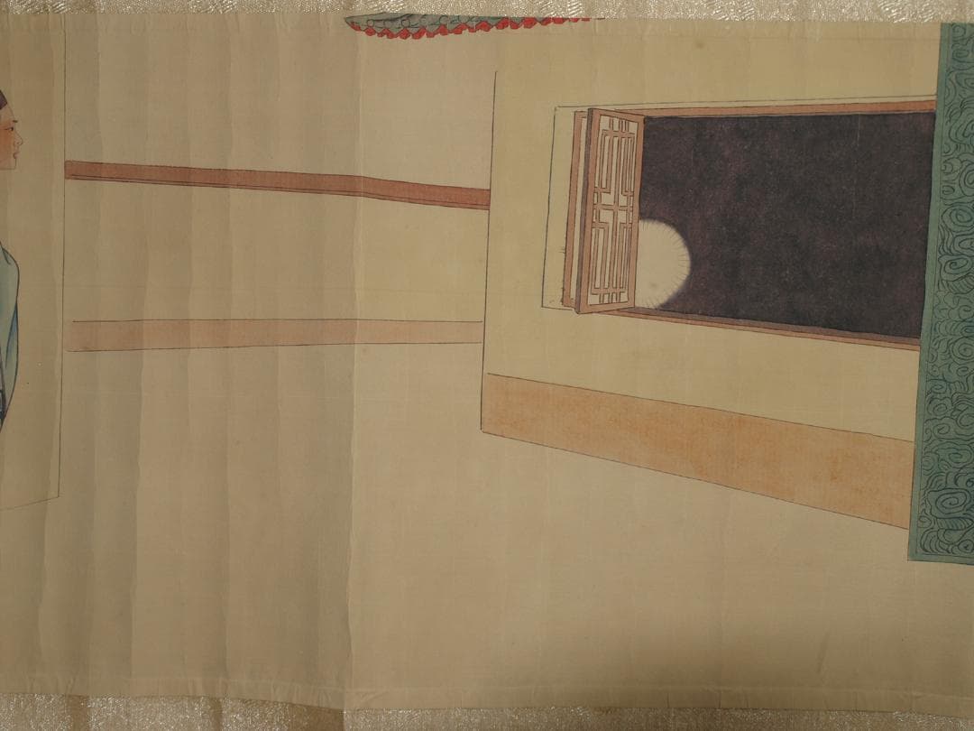 骨董市仕入れ品 中国唐時代の掛軸 激安骨董品 肉筆保証 BD418A8-2