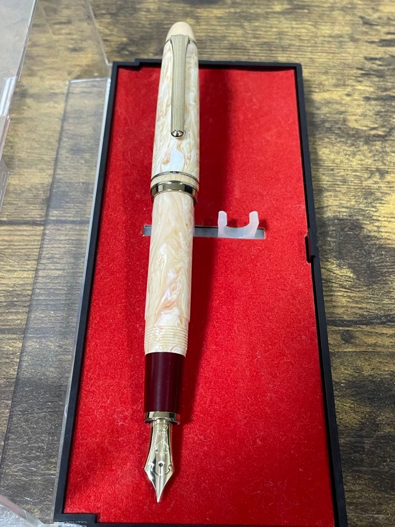 試筆のみ　旧ニブ　マツヤ万年筆病院オリジナル　セーラー　万年筆　細字　備品付き