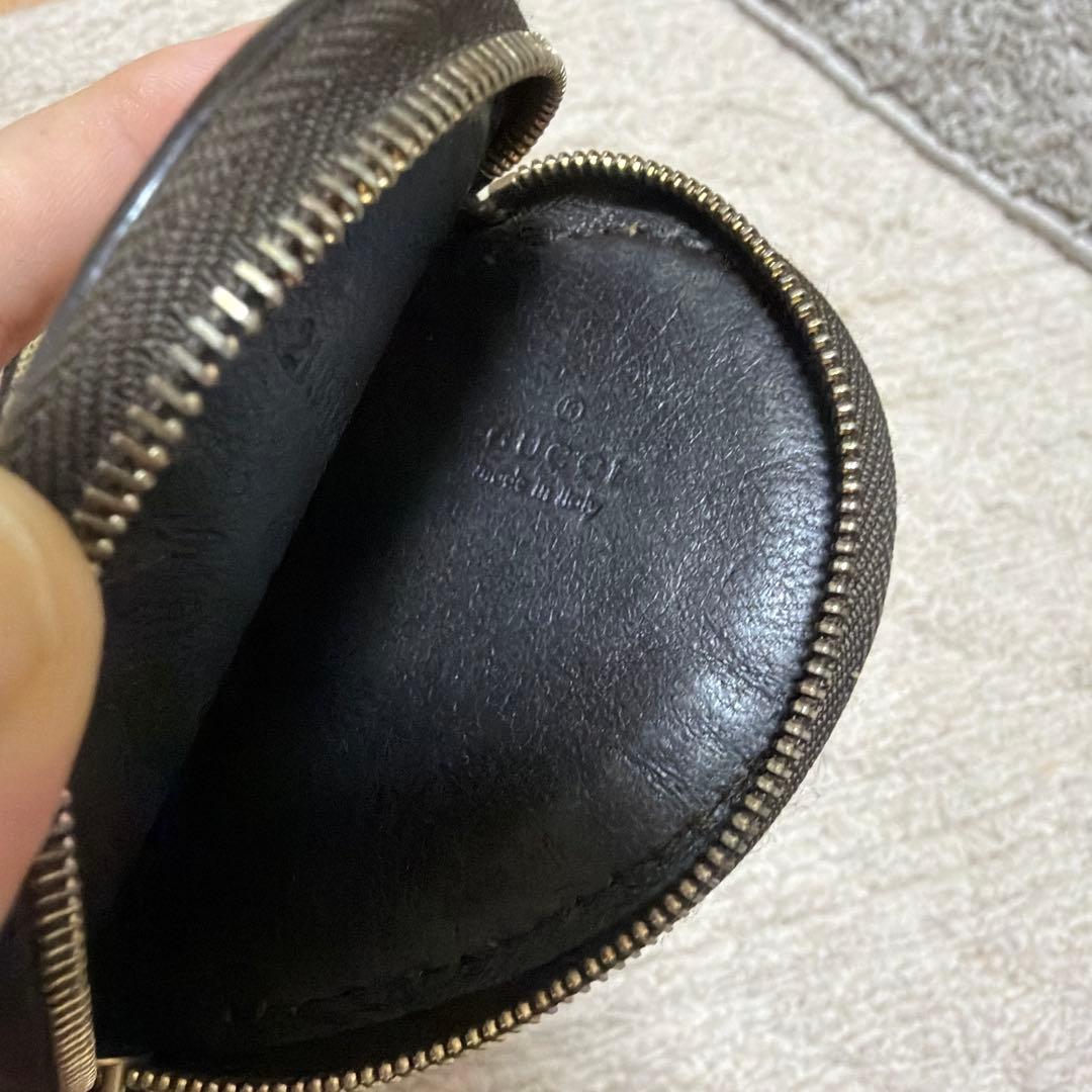 【ビバ 】GUCCI グッチ　丸型ケース　ハート　GG 小銭入れ