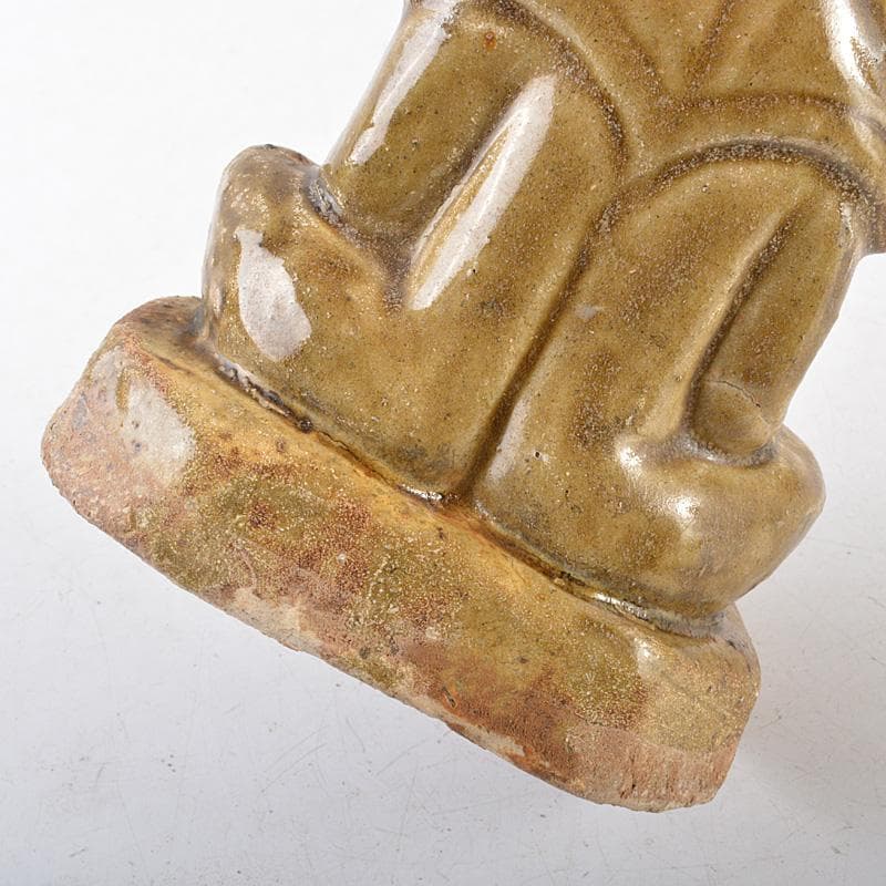 中国 耀州窯 青磁 仏像 人物像 置物 C R6381