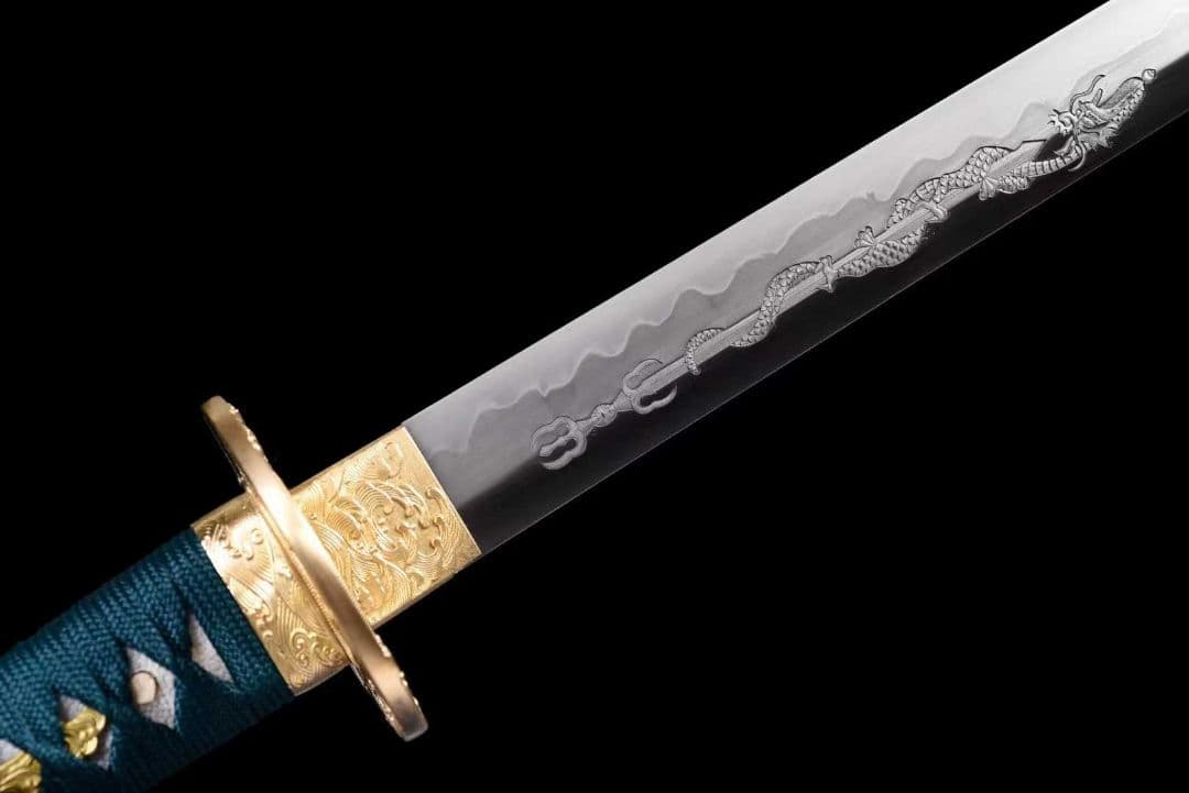 【崑崙直刀】 古兵器 刀装具 日本刀　模造刀 居合刀 武士道 鑑賞用 美術刀