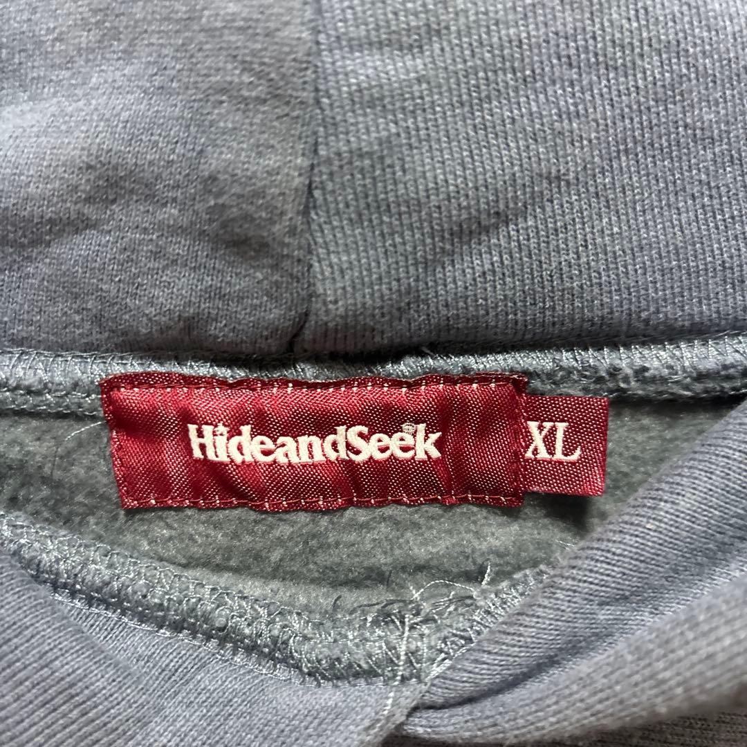 HideandSeek ブルーグレー XL パーカー