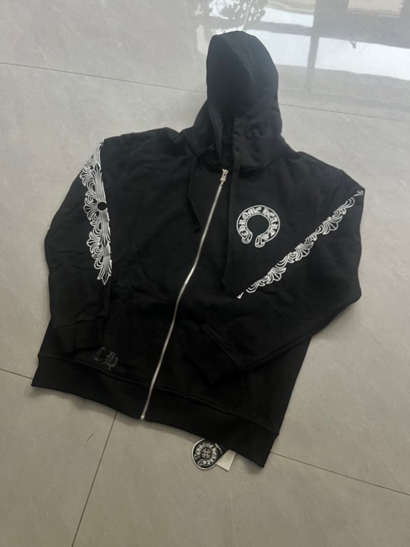 Chrome Hearts ブラックパーカー　L