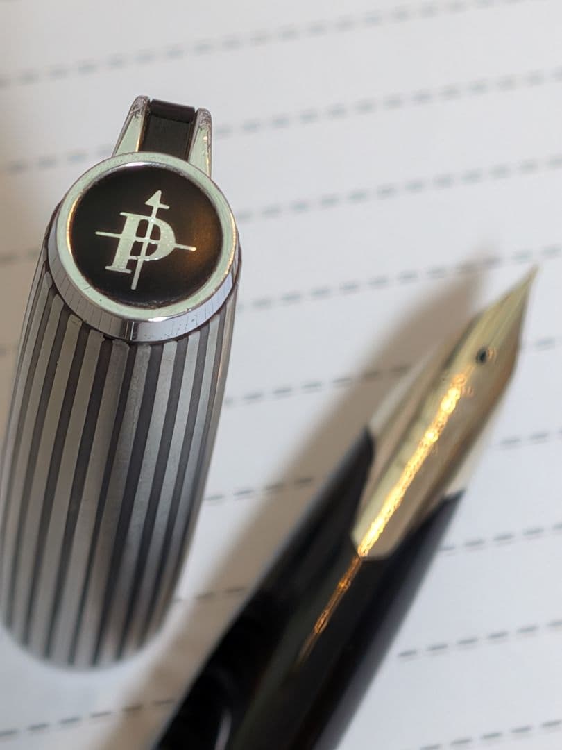 激レア 廃盤 PILOT パイロット カスタムストライプ 蝕刻 ペン先F 廃番