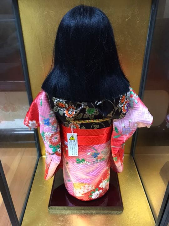 市松人形 寿宝作 ガラスケース付き