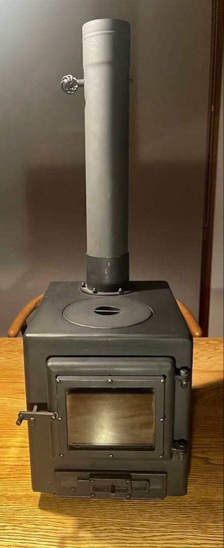 【美品・おまけ付】Dr.Craft（サトーステンレス）ミニ薪ストーブ ３面ガラス