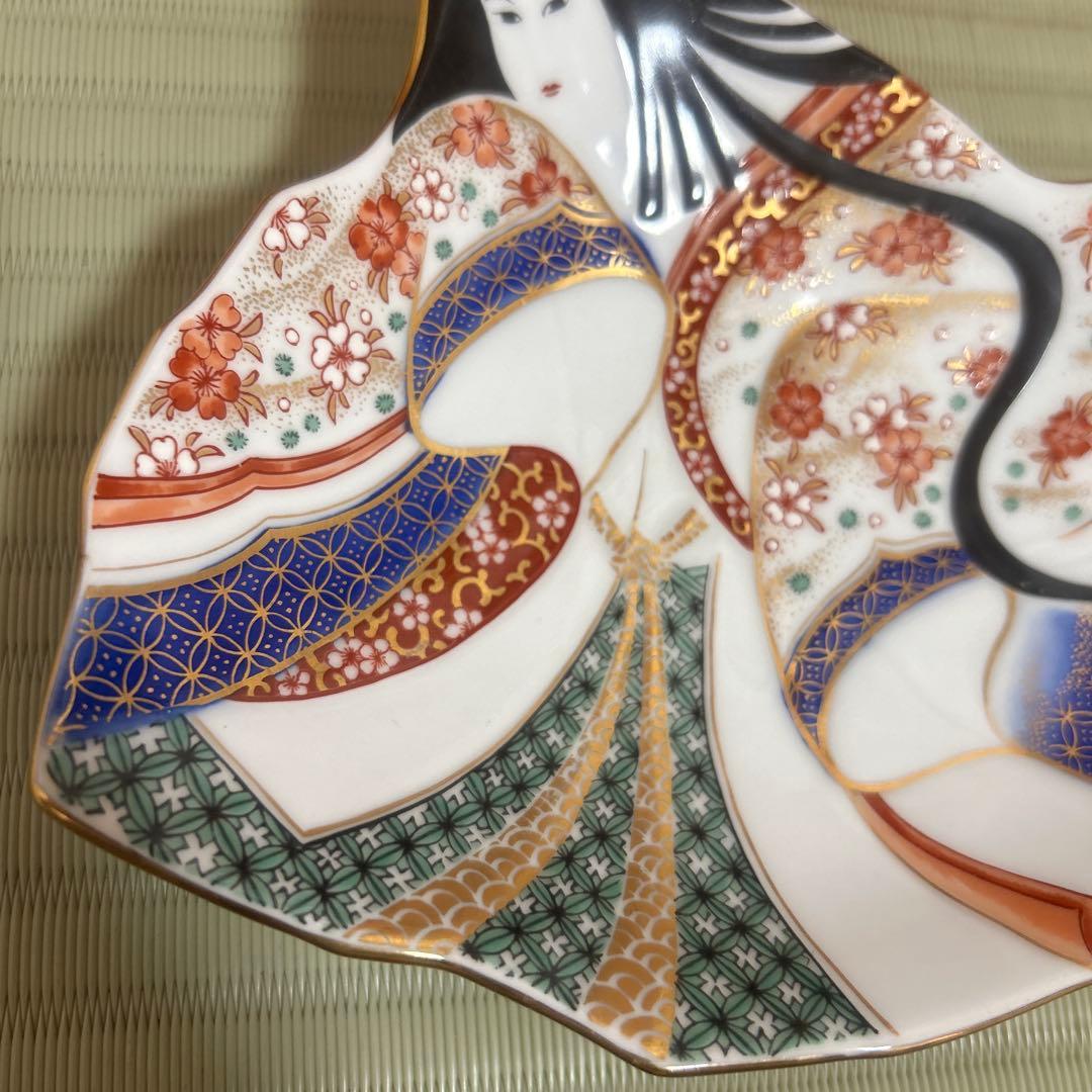 賞美堂　其泉　有田焼　姫型　銘々皿　6枚　まとめ売り　希少