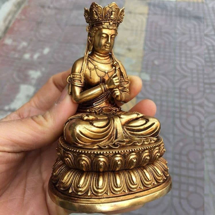 地蔵 大日如来菩薩像 観音 銅製 仏像 彫刻 置物 開運 風水