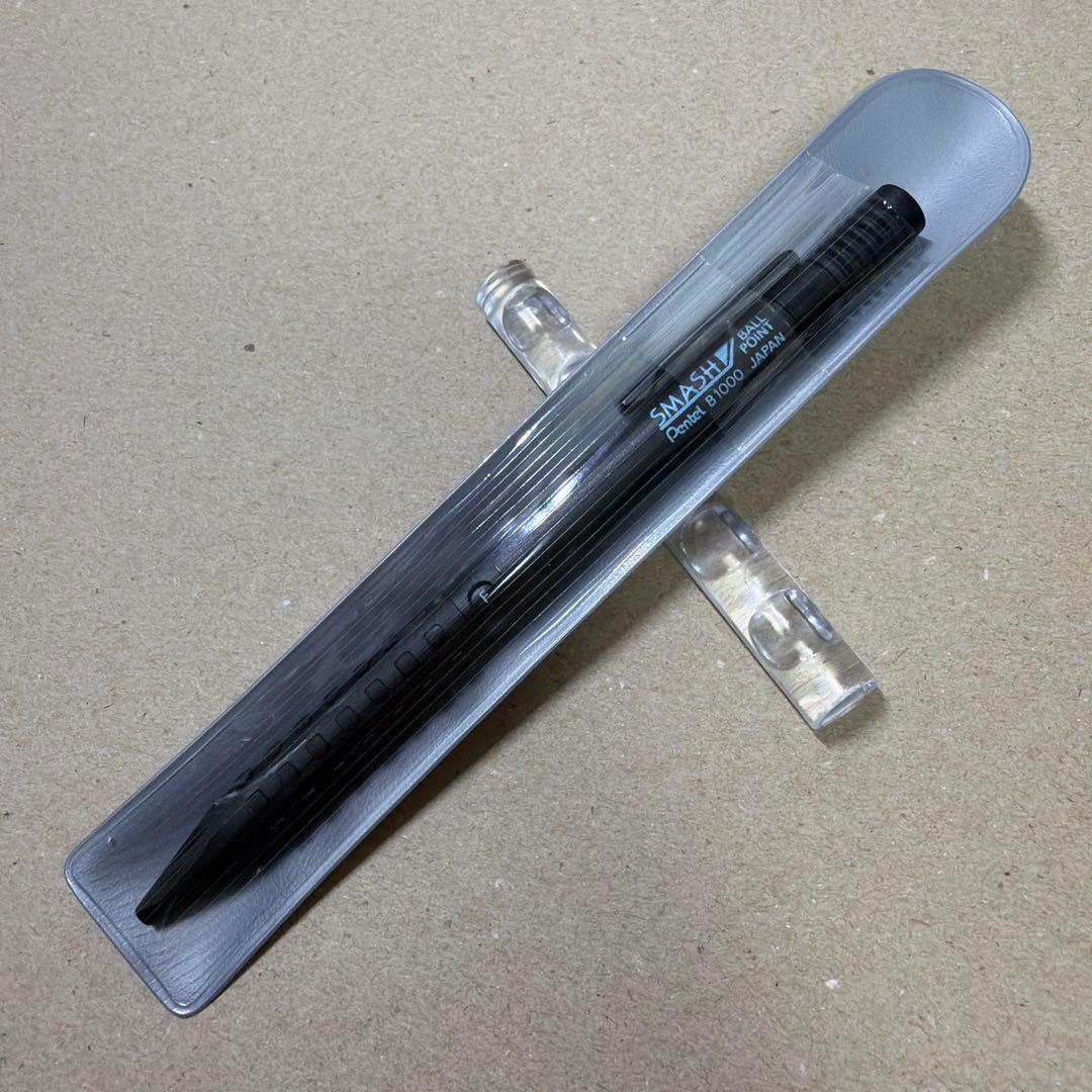 新品 廃盤 ぺんてる SMASH スマッシュ ボールペン B1000 ブラック