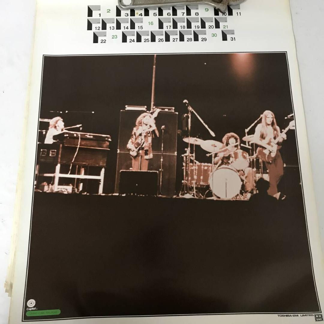 超希少 東芝EMI ロックカレンダー 1975 ROCK CALENDAR