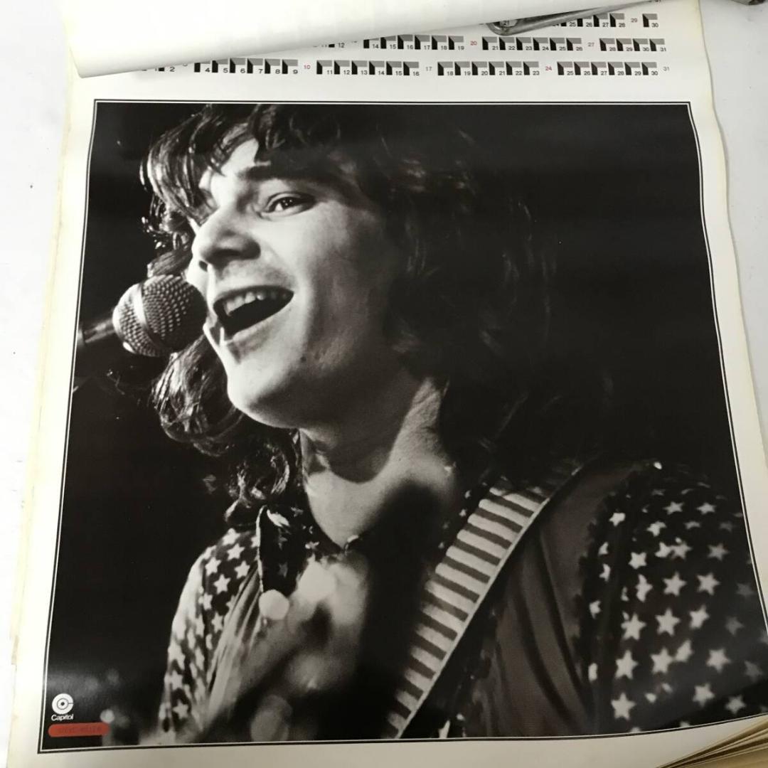 超希少 東芝EMI ロックカレンダー 1975 ROCK CALENDAR