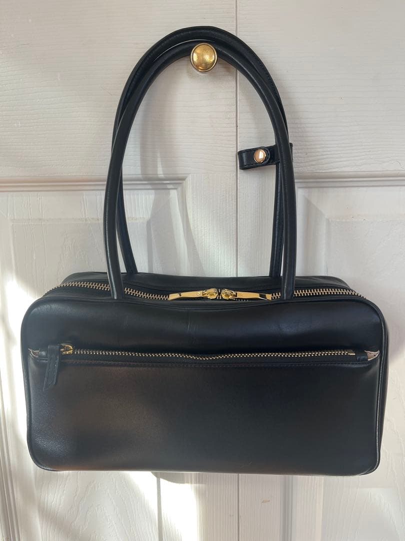 ATAO 黒 レザー ショルダーバッグ