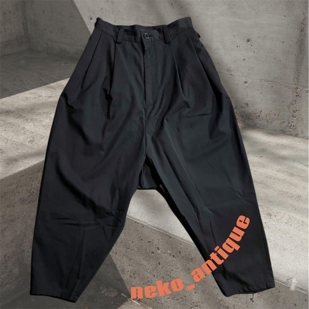 d*9様 LIMI few リミフゥ 日本製 黒 ウール混 サルエルパンツ ヨウ