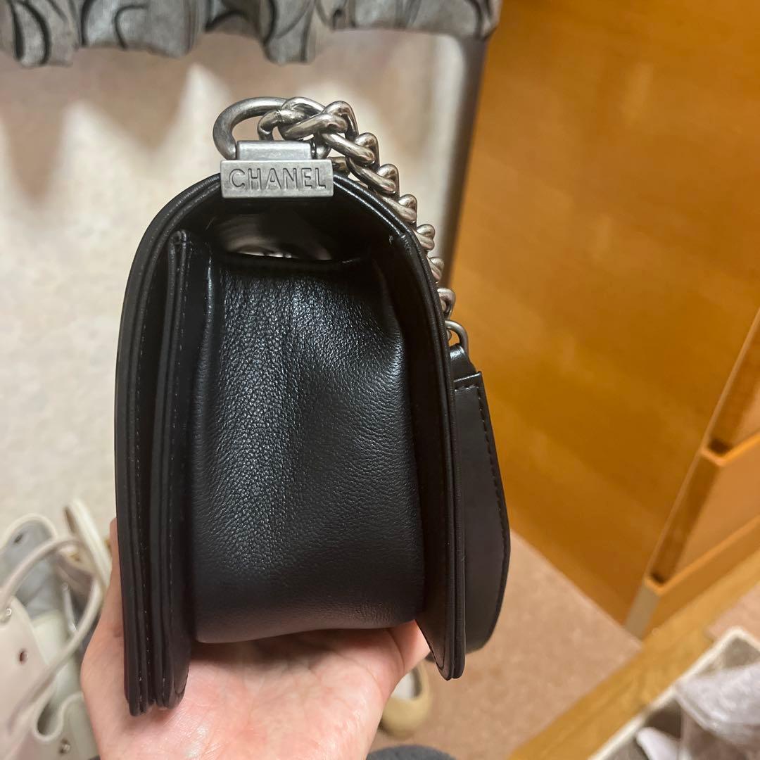 ブラック キルティング ショルダーバッグ