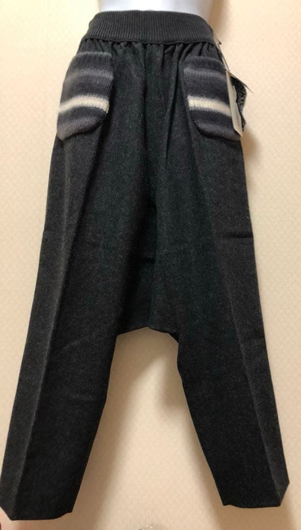 新品☆サルエルパンツ☆M.&Kyoko☆佐藤繊維☆ウール☆ウエスト64〜73㎝