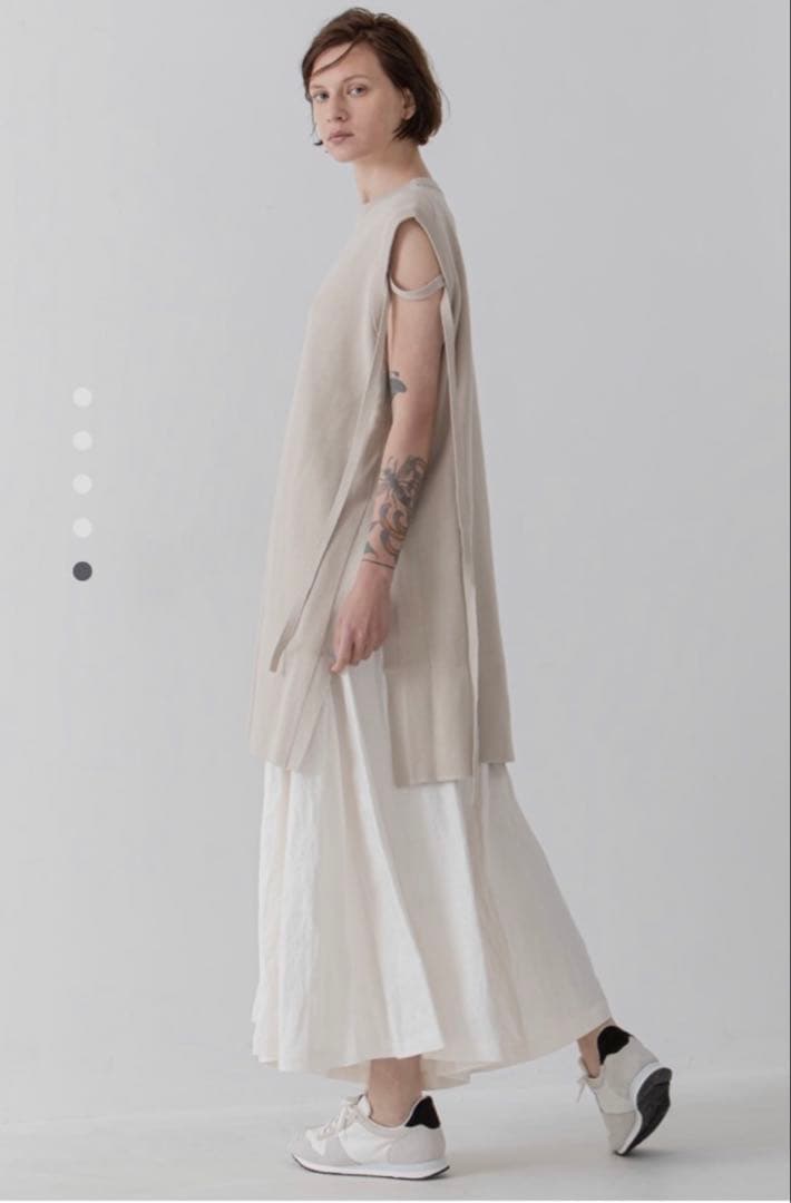 ル・ダルジャン・ウヴェール リネンワイドパンツ size38 生成 2点おまとめ