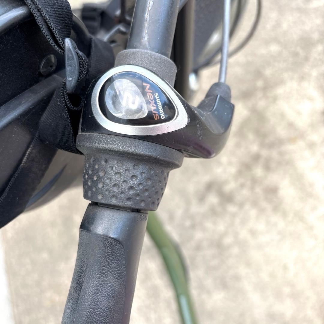 【引取限定】３人乗り子供乗せ自転車 20インチ（カーキ）　非電動