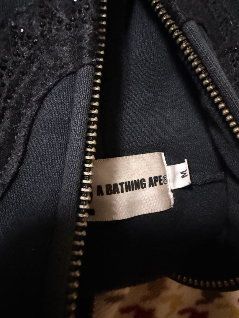 bape ape シャークパーカー shark hoodie スワロフスキー