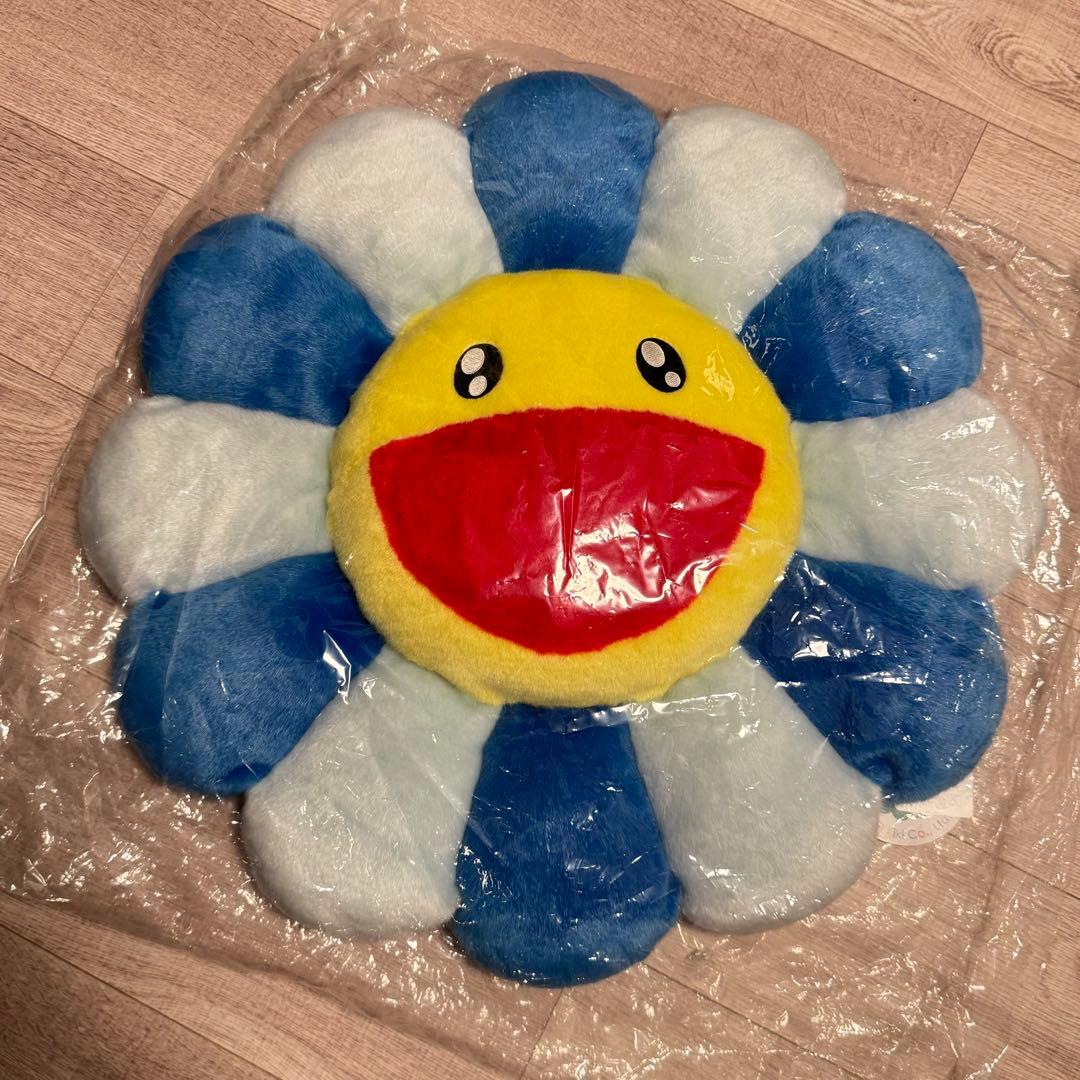 村上隆 お花 フラワークッション 60cm  ブルー kaikai kiki 村上隆 お花 フラワークッション 60cm ブルー kaikai kiki